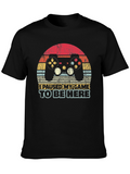 Paused Game Retro Graphic Tee - Gamer Gift