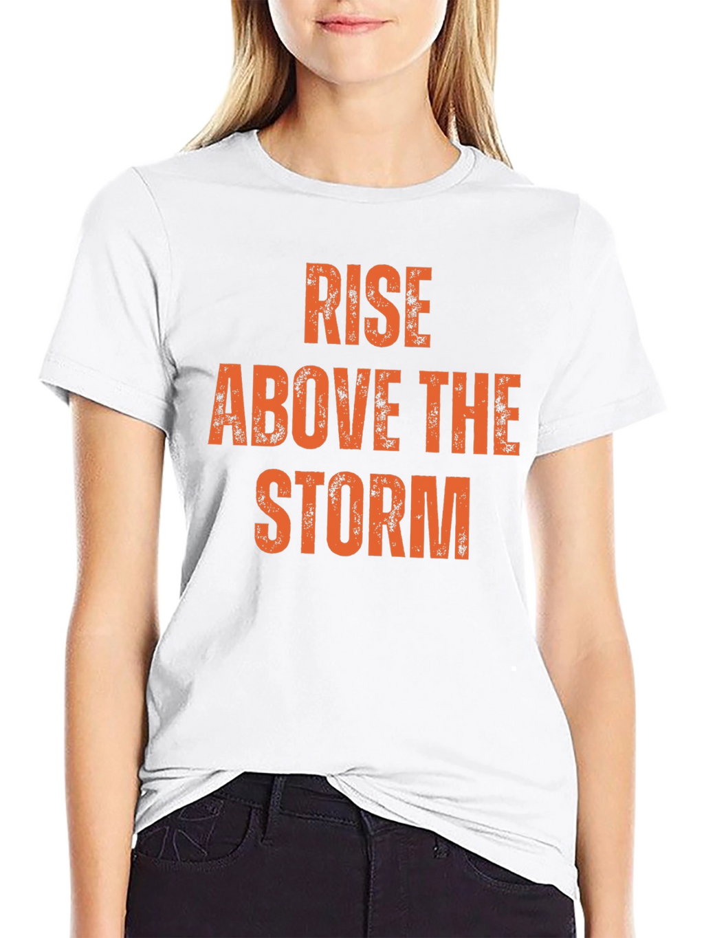 Rise Above the Storm Graphic Tee - Black