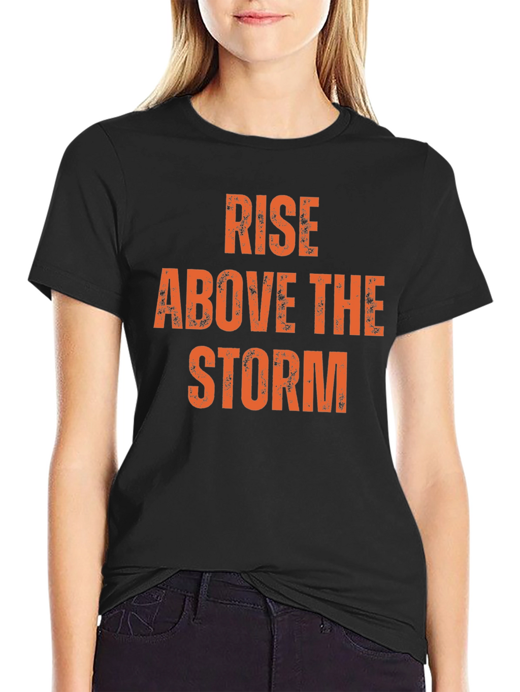 Rise Above the Storm Graphic Tee - Black
