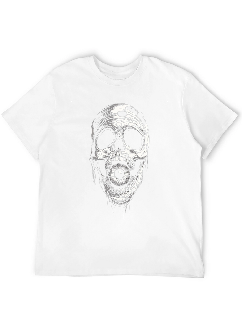 Skull with Eyeball Black T-Shirt