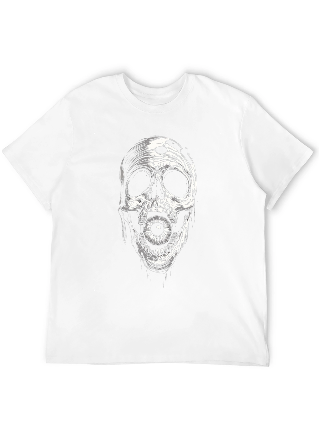 Skull with Eyeball Black T-Shirt