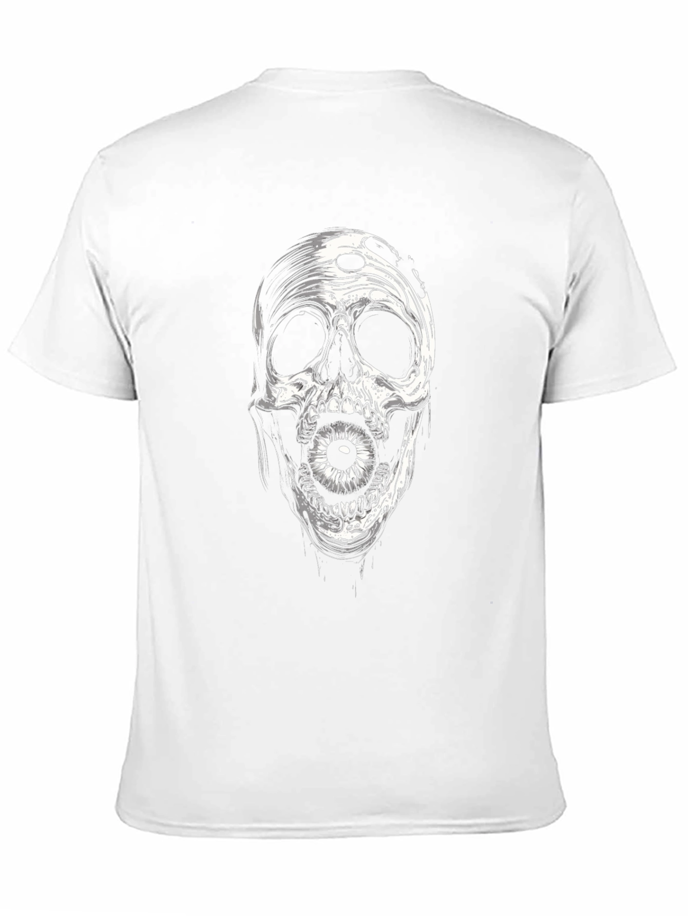 Skull with Eyeball Black T-Shirt