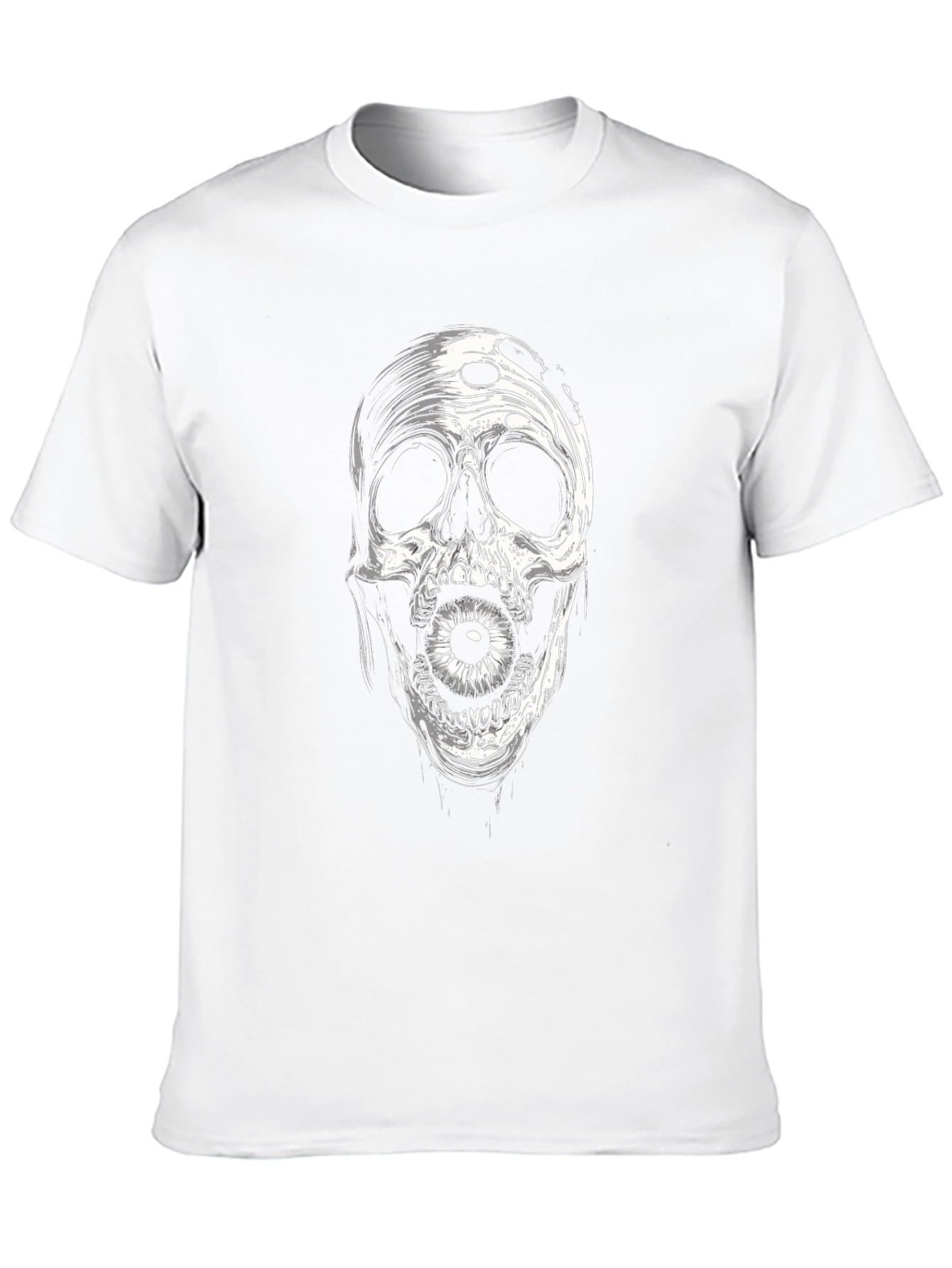 Skull with Eyeball Black T-Shirt