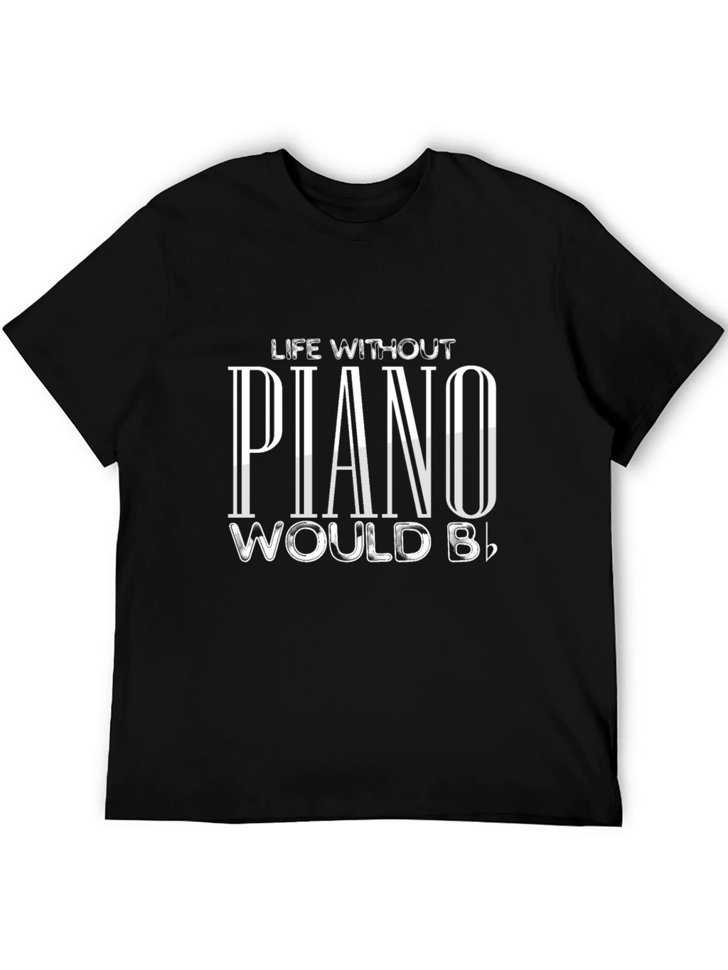 Piano Lovers Black T-Shirt - Music Humor Apparel