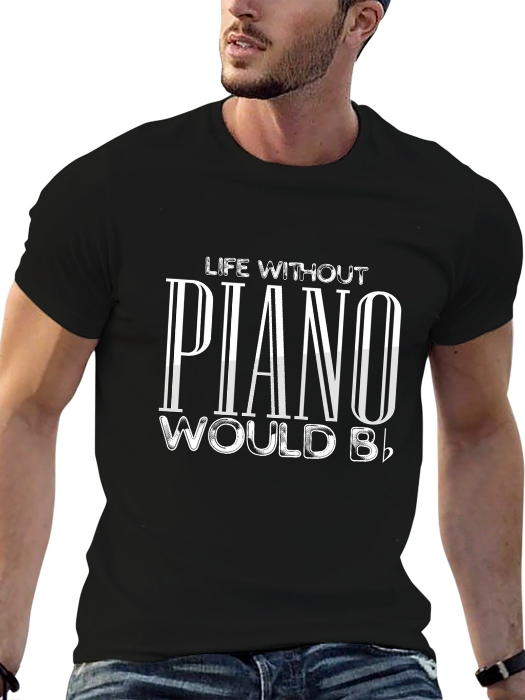 Piano Lovers Black T-Shirt - Music Humor Apparel