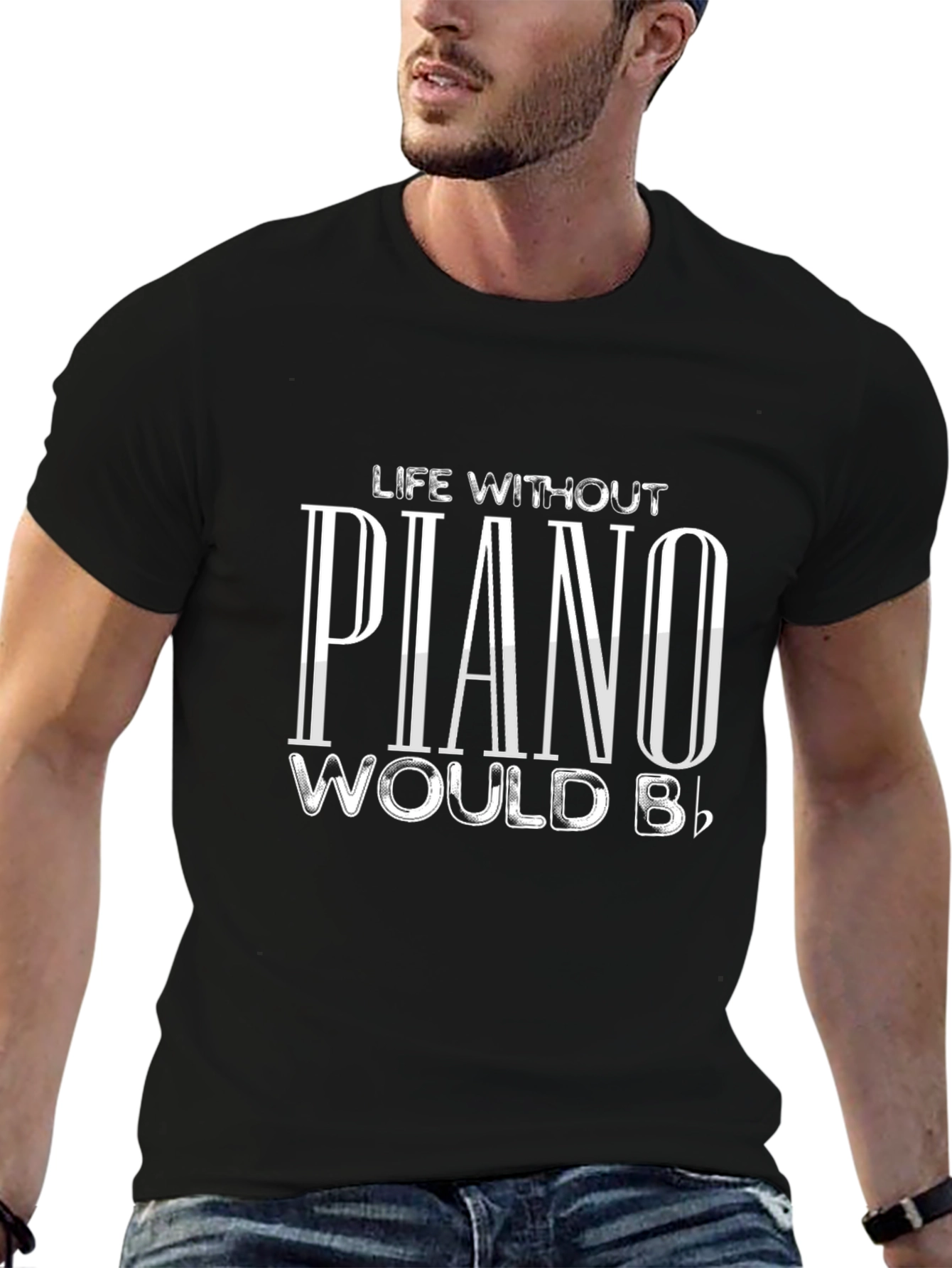 Piano Lovers Black T-Shirt - Music Humor Apparel