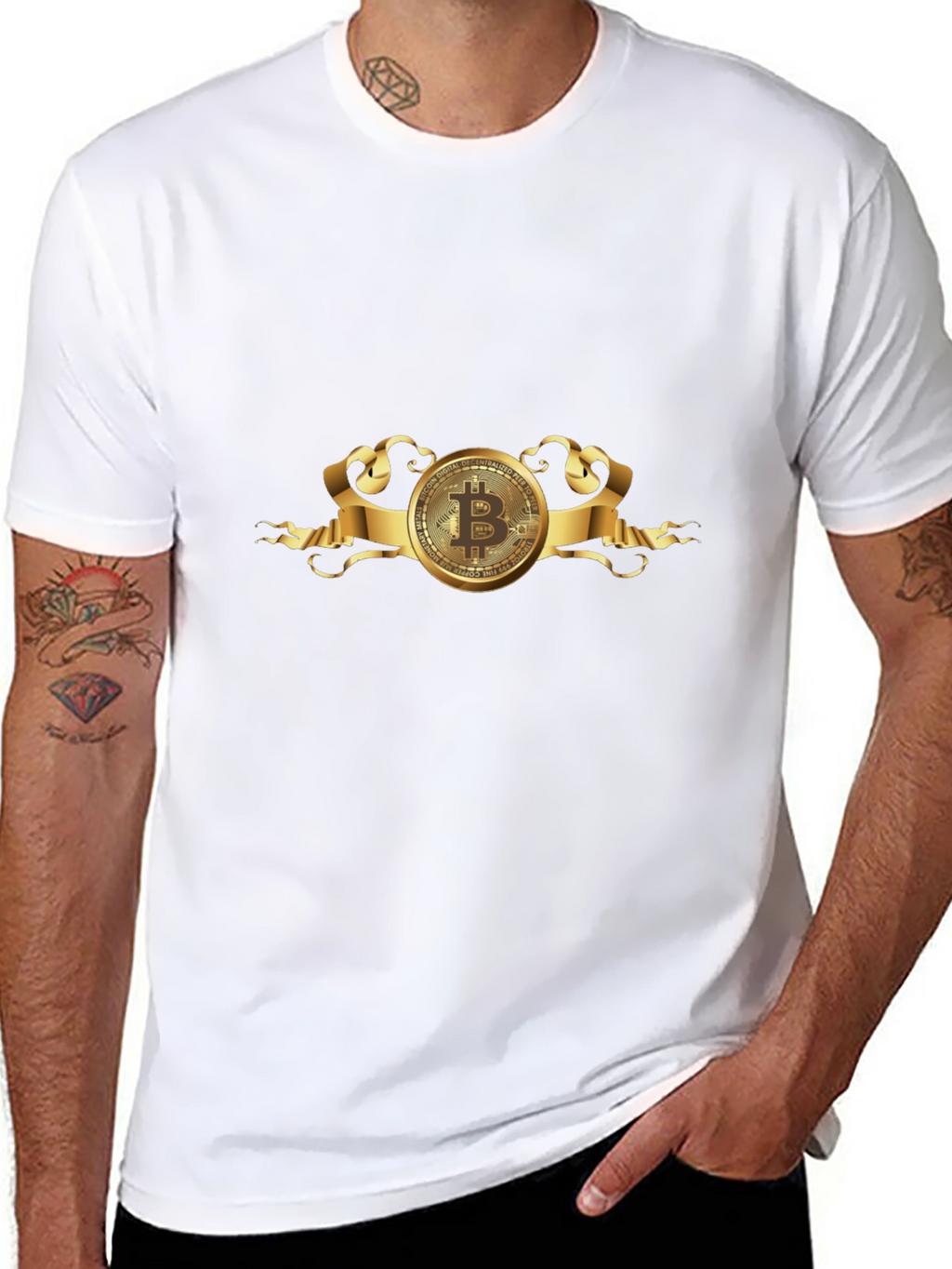 Bitcoin Black T-Shirt - Crypto Currency Design