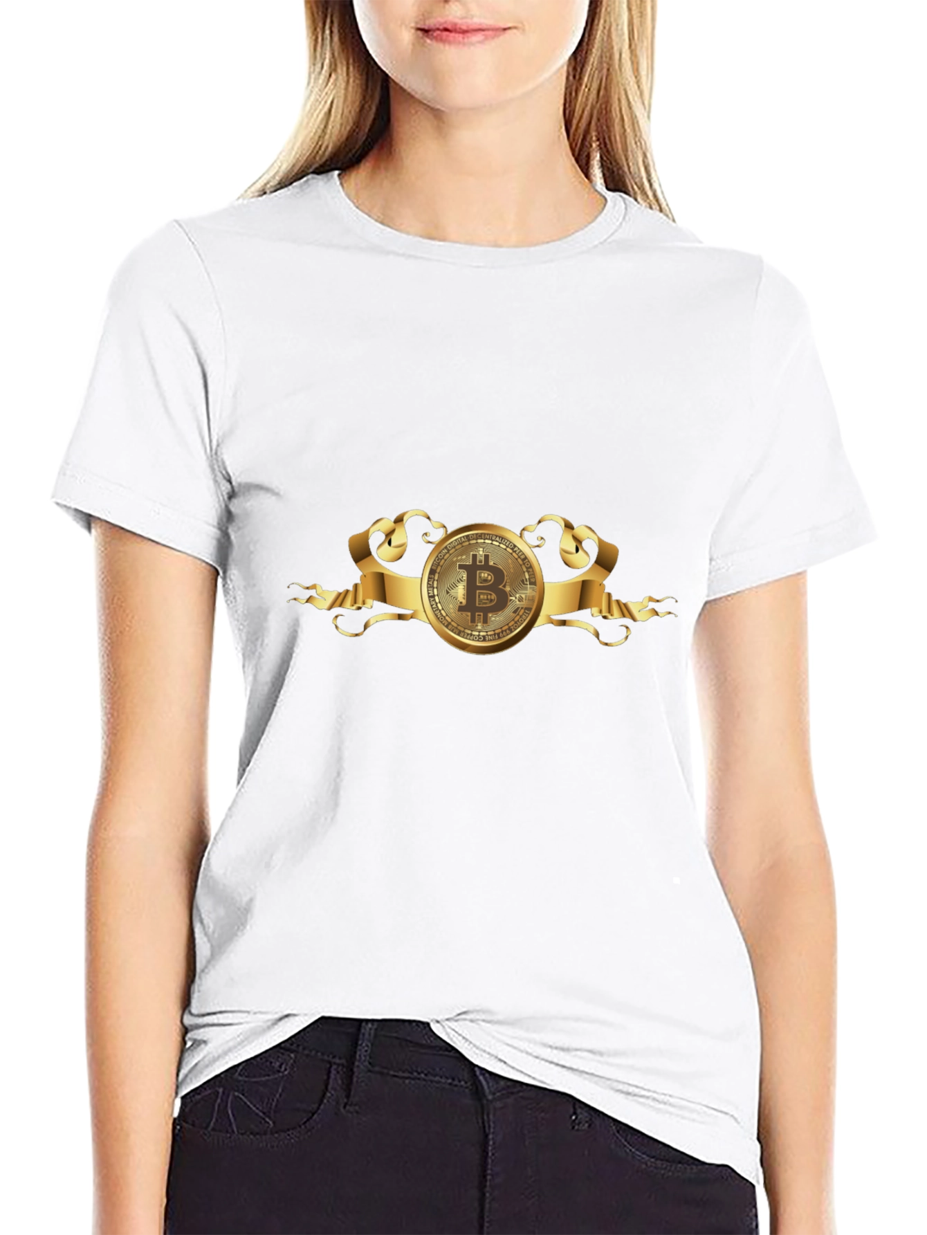 Bitcoin Black T-Shirt - Crypto Currency Design