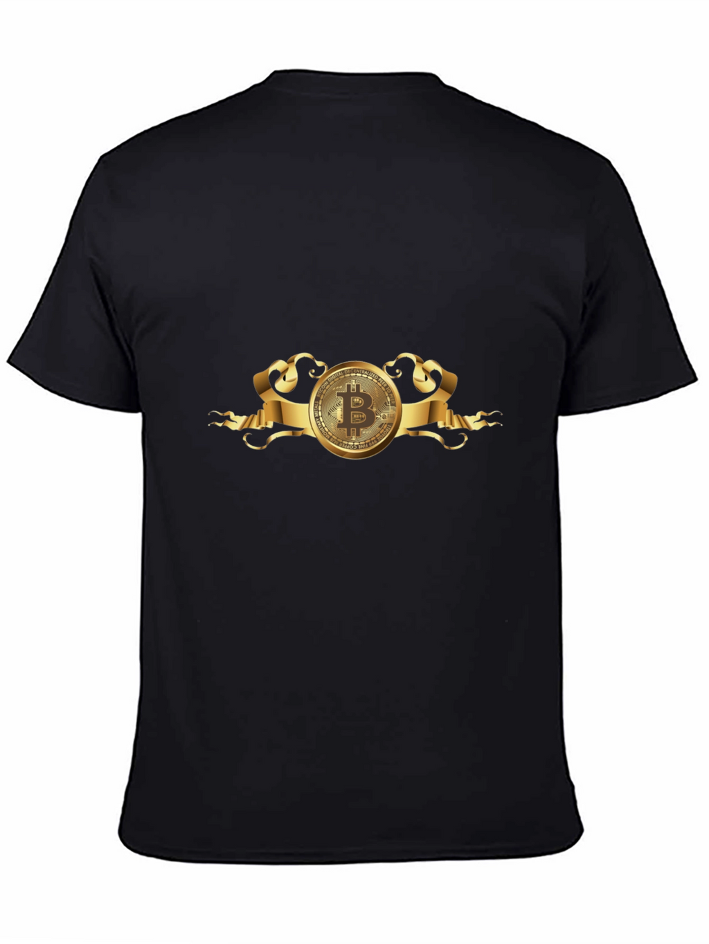 Bitcoin Black T-Shirt - Crypto Currency Design