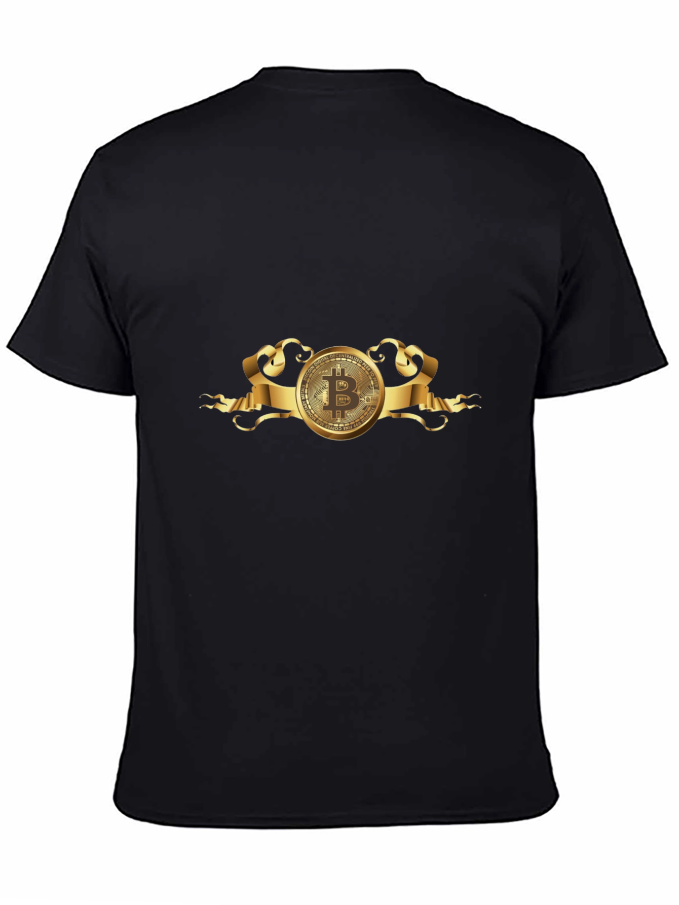 Bitcoin Black T-Shirt - Crypto Currency Design