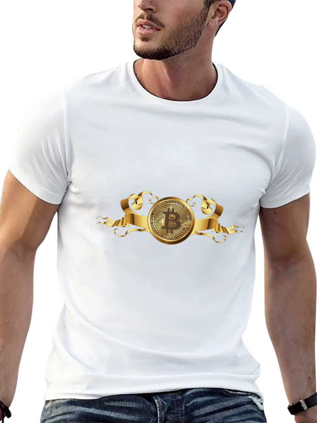 Bitcoin Black T-Shirt - Crypto Currency Design