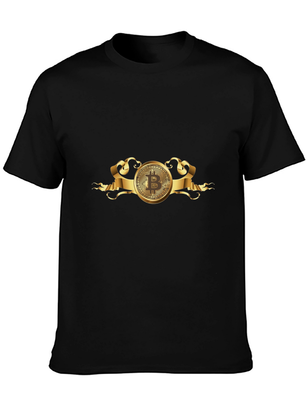 Bitcoin Black T-Shirt - Crypto Currency Design
