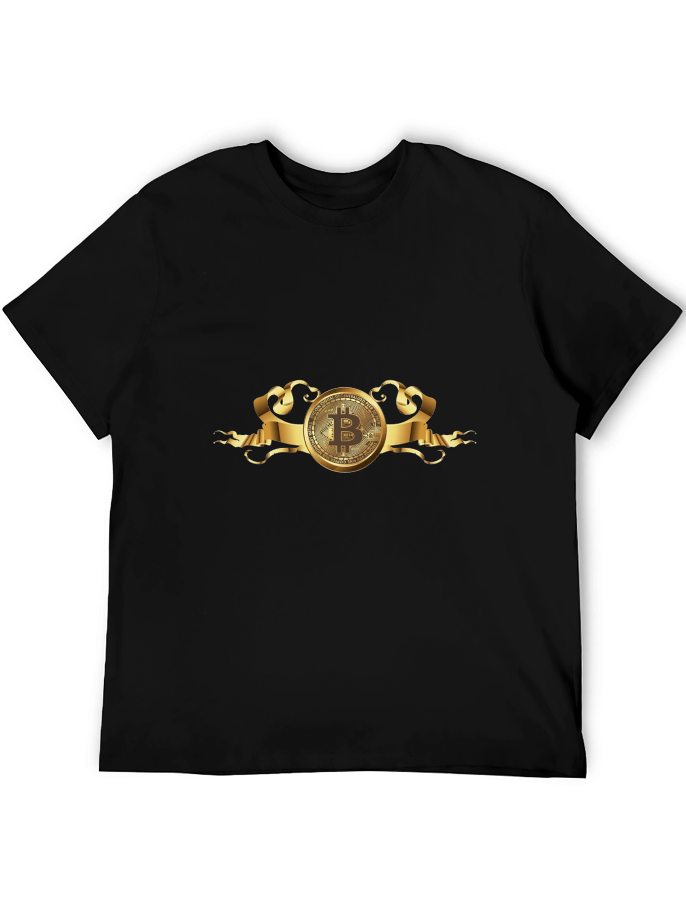 Bitcoin Black T-Shirt - Crypto Currency Design