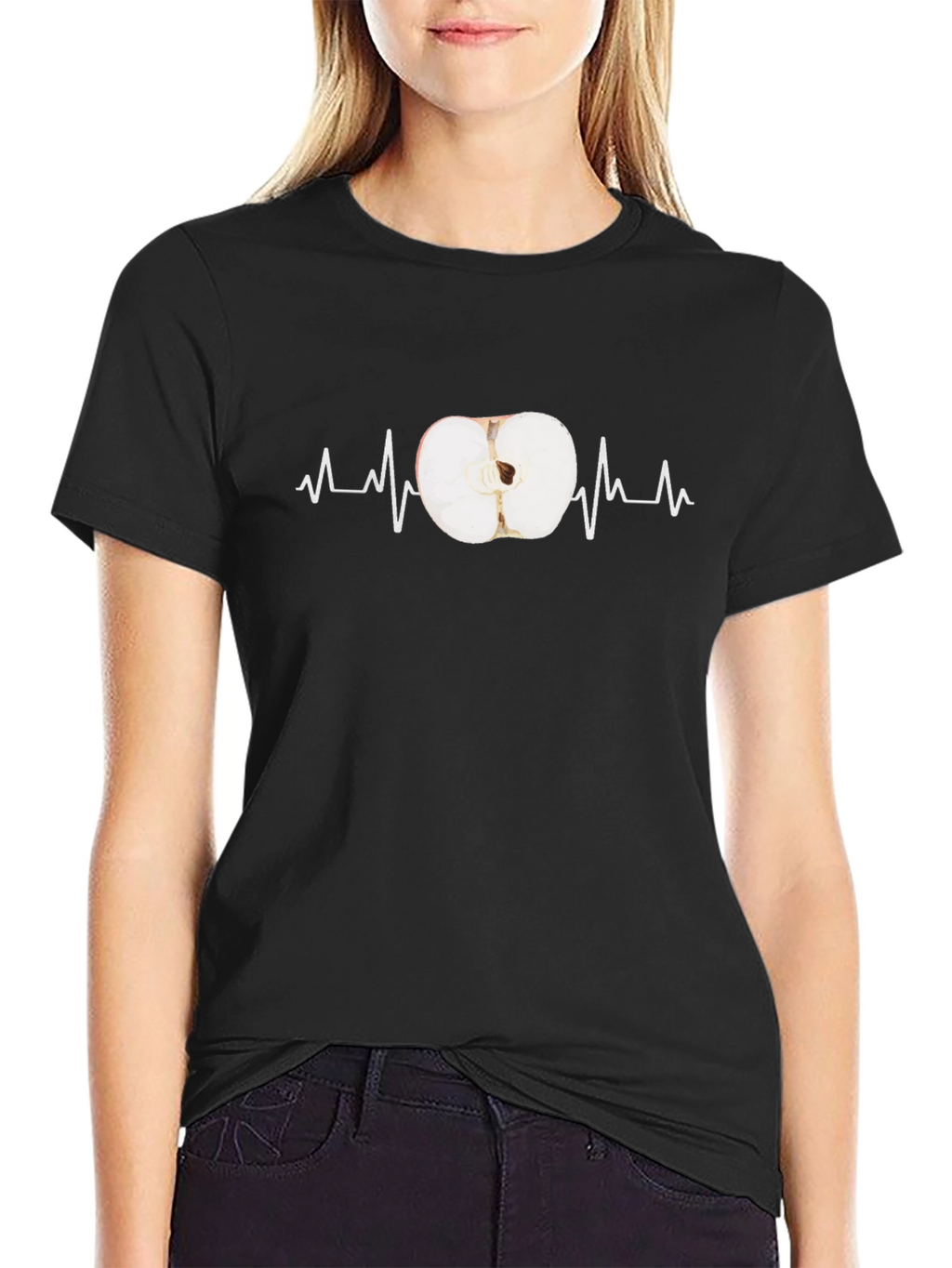 Apple Heartbeat T-Shirt - Unique Graphic Tee