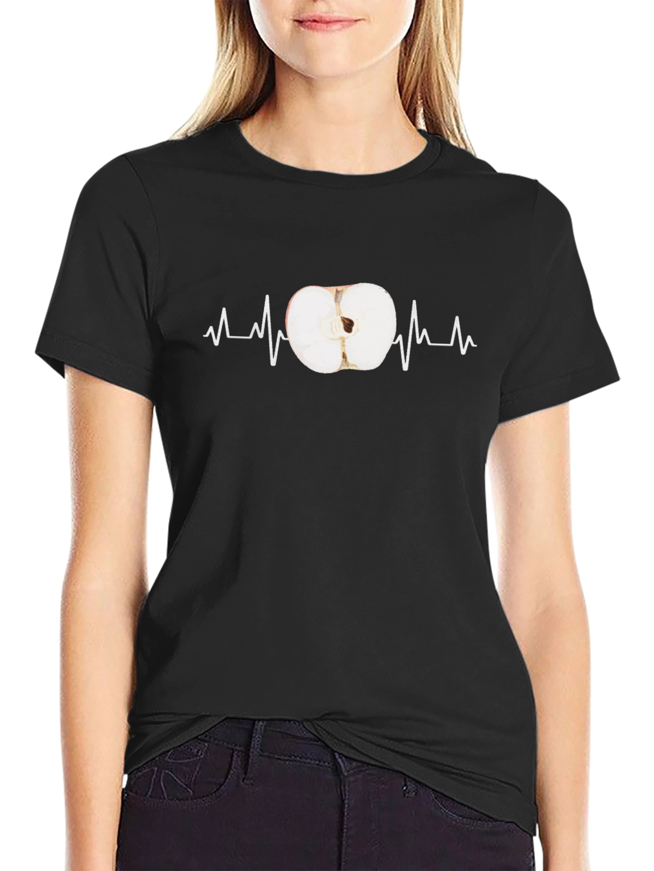 Apple Heartbeat T-Shirt - Unique Graphic Tee