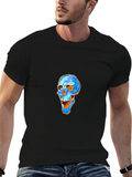 Skull Graphic Tee - Modern Art Design