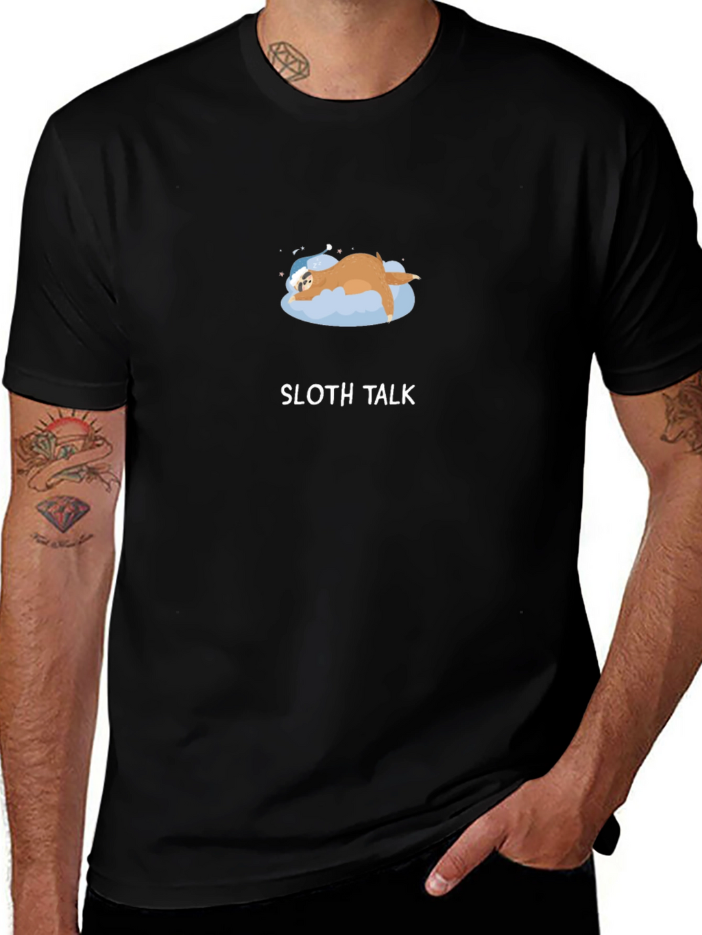 Sloth Talk T-Shirt - Relaxed Style