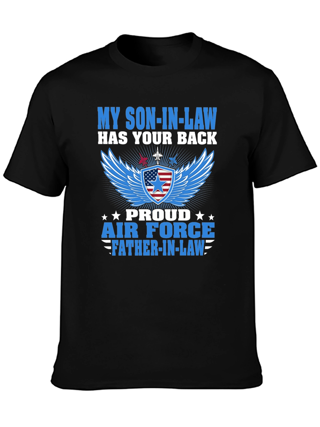 Proud Air Force Father-in-Law Graphic Tee