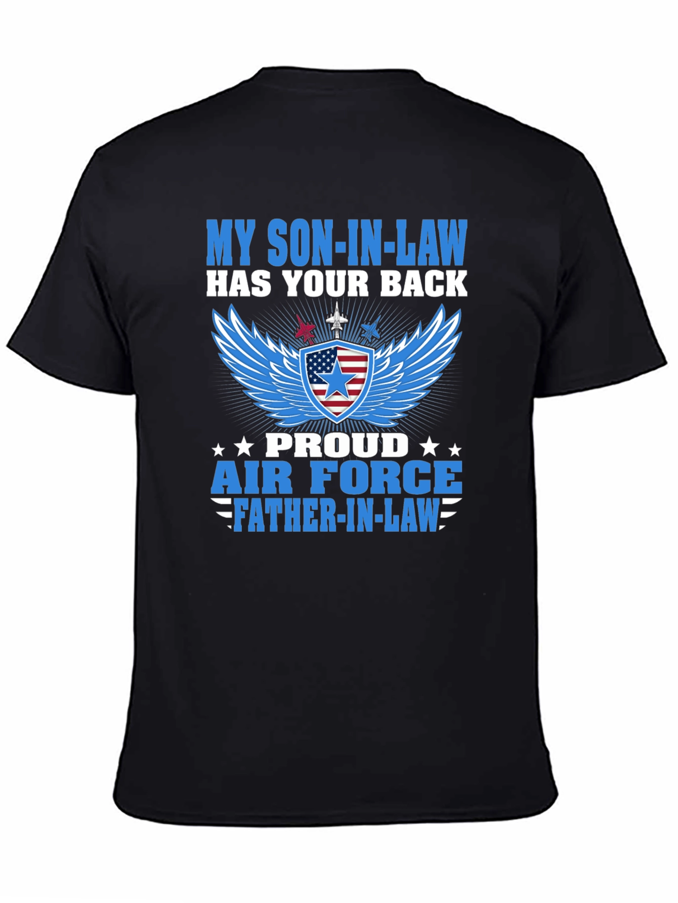 Proud Air Force Father-in-Law Graphic Tee