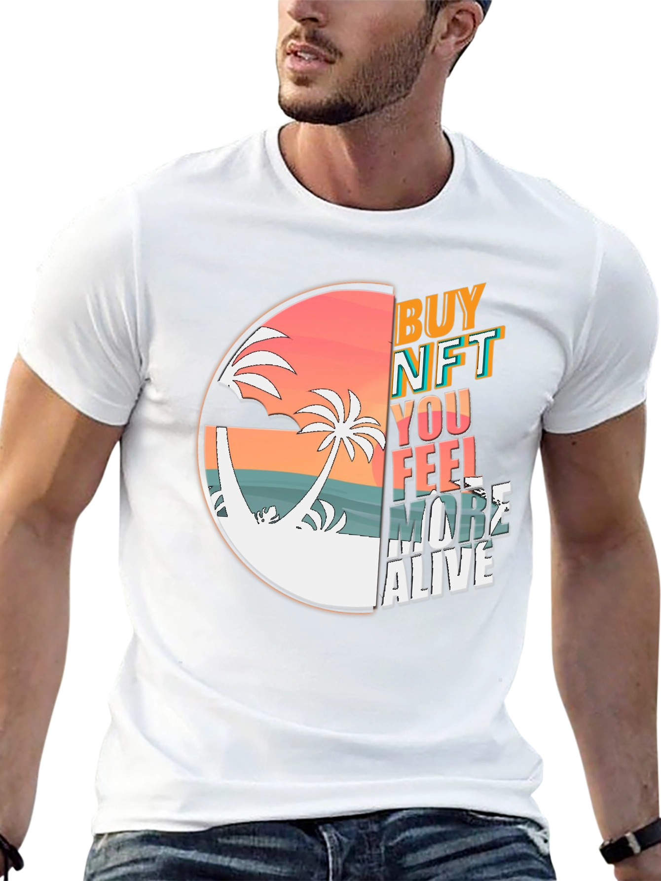 Buy NFT Feel More Alive Black T-Shirt