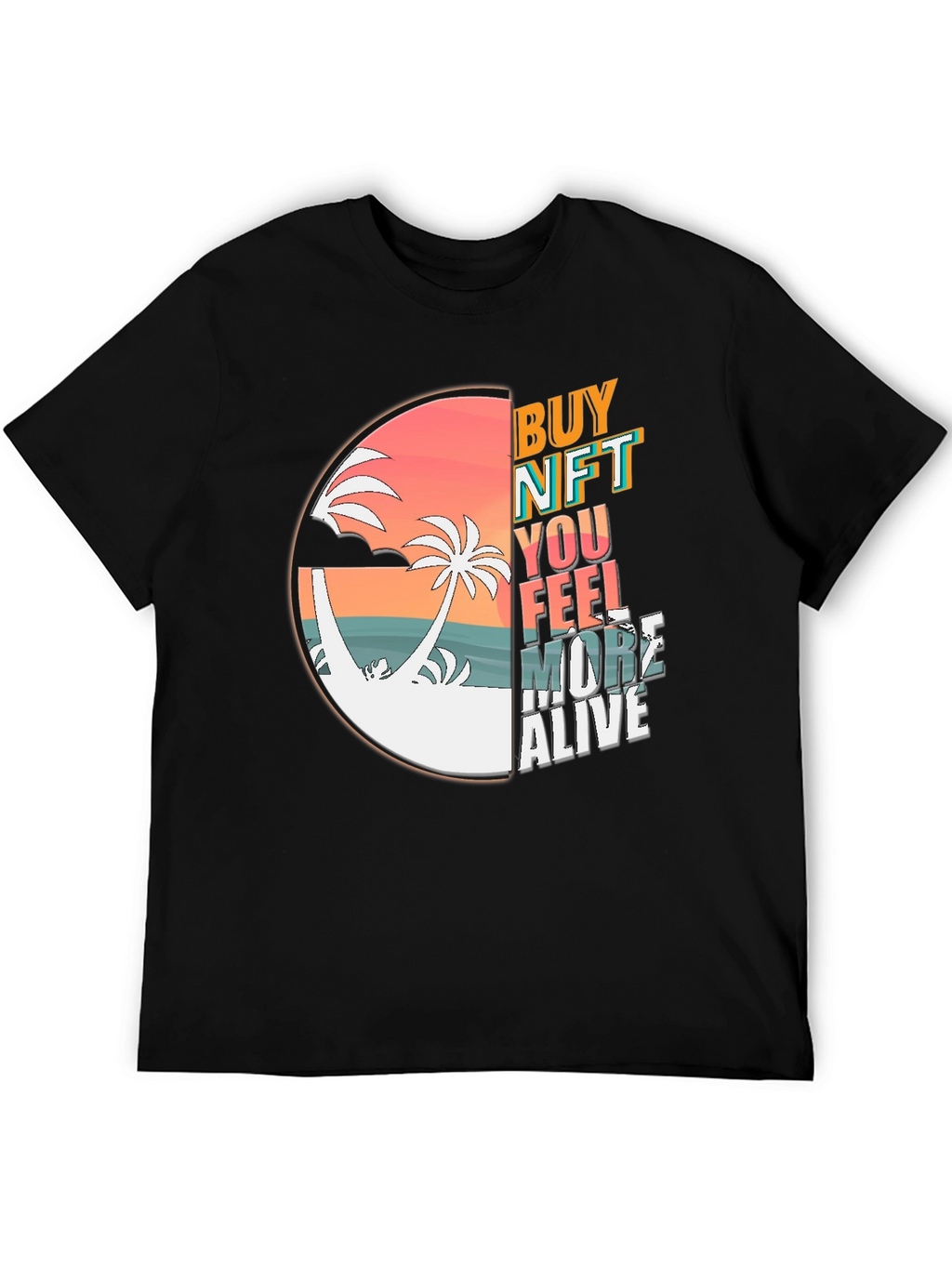 Buy NFT Feel More Alive Black T-Shirt