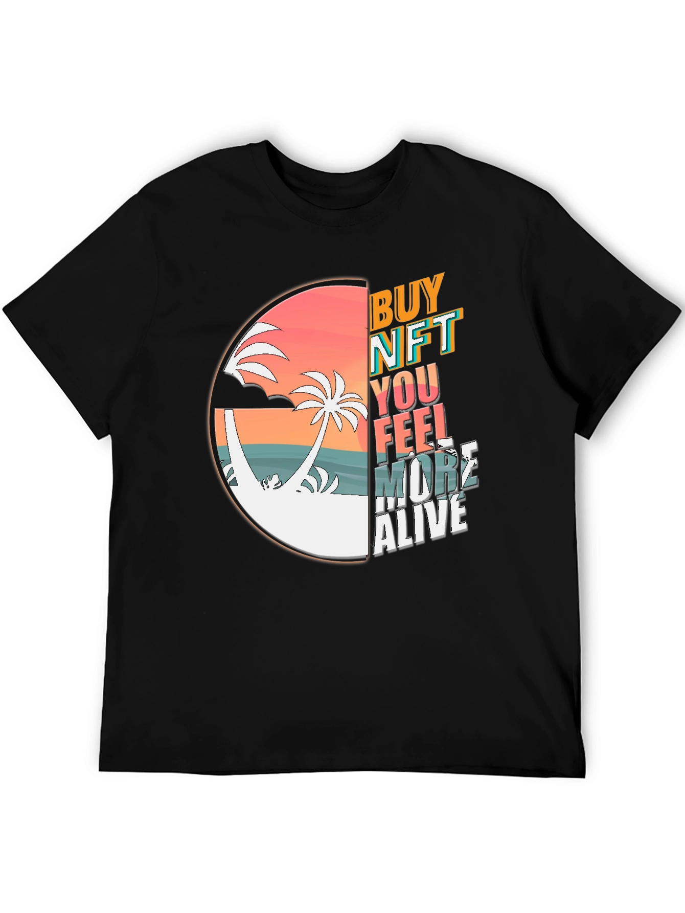 Buy NFT Feel More Alive Black T-Shirt