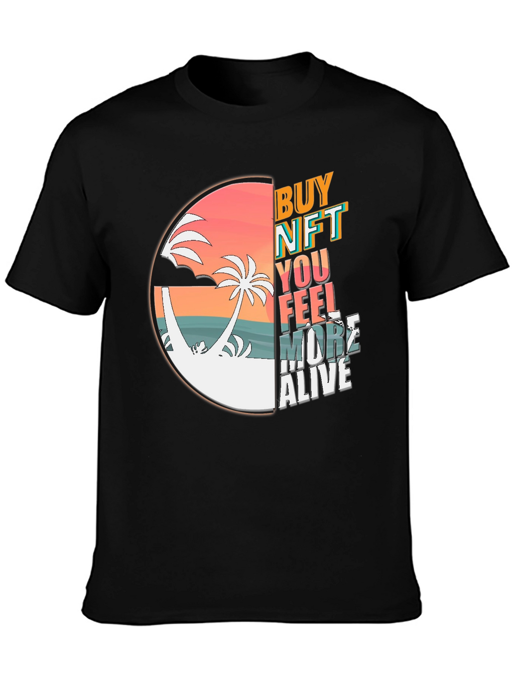 Buy NFT Feel More Alive Black T-Shirt