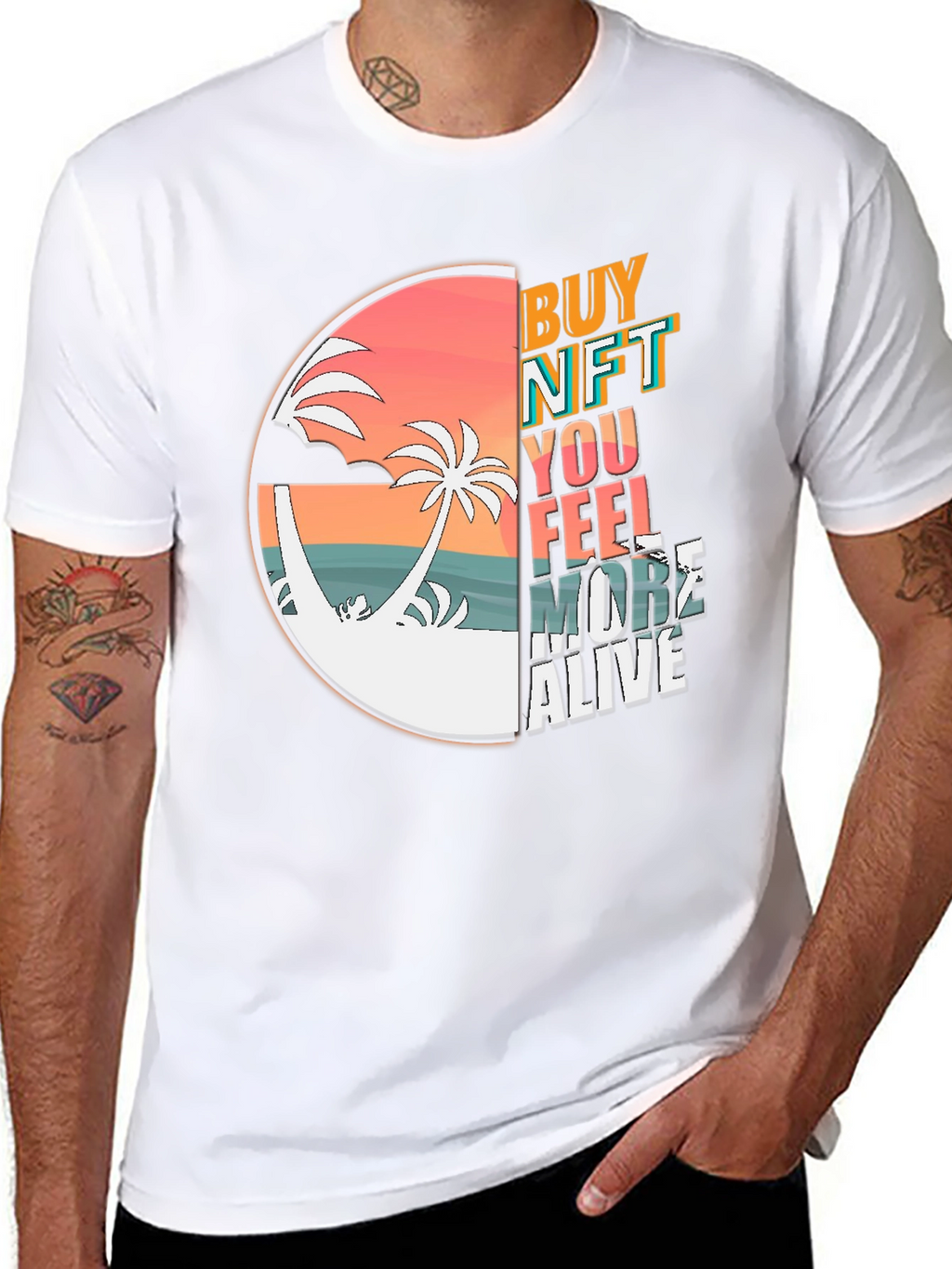 Buy NFT Feel More Alive Black T-Shirt