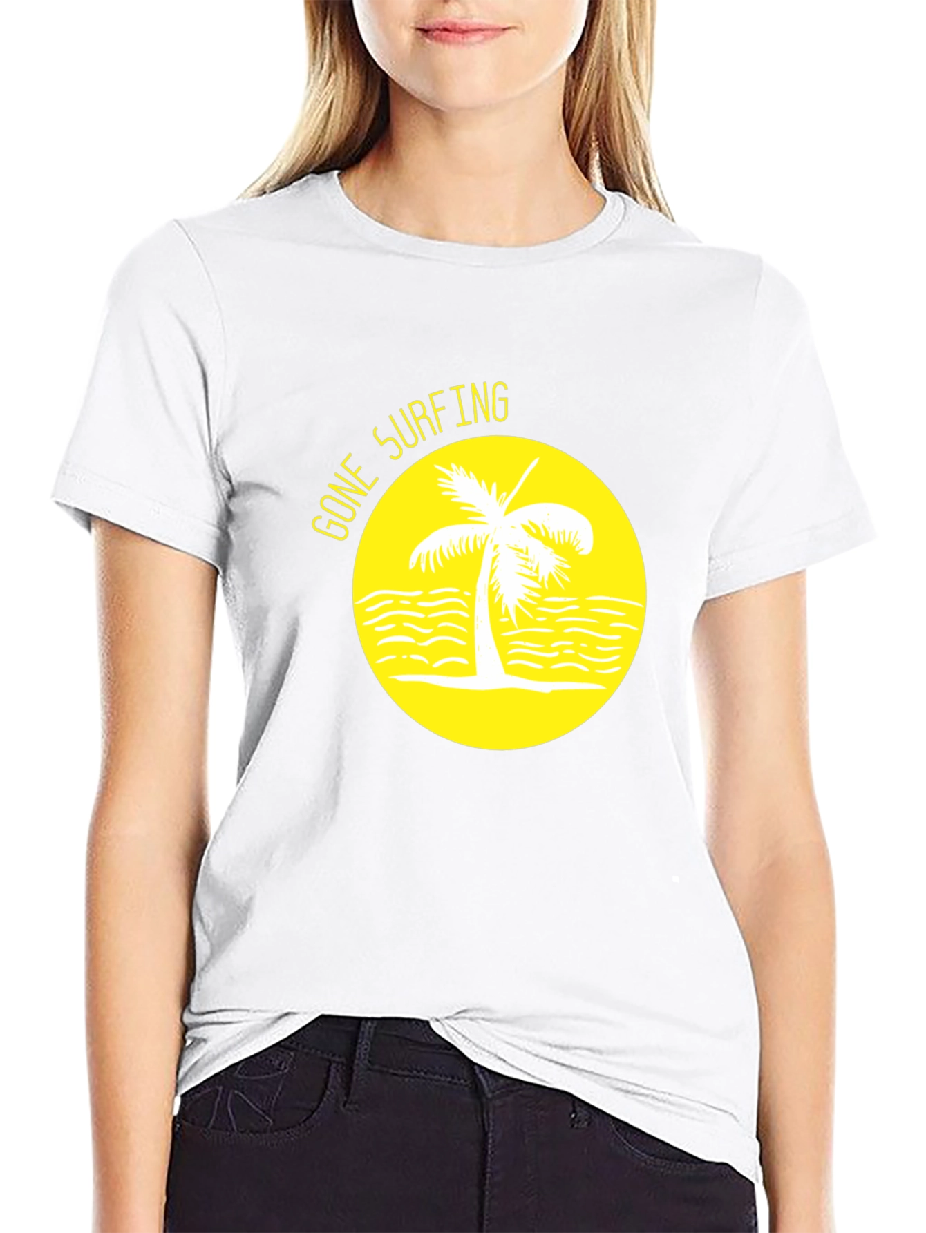 Gone Surfing Graphic Tee - Black