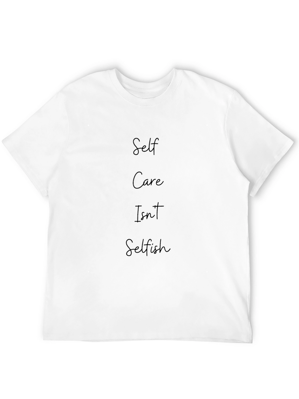 Self Care Isnt Selfish Graphic Tee - Black
