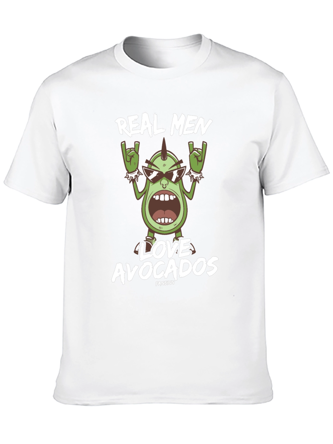 Real Men Love Avocados Graphic Tee - Black T-Shirt
