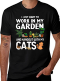 Work in My Garden Cats T-Shirt