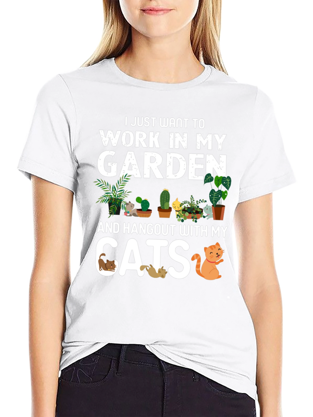 Work in My Garden Cats T-Shirt