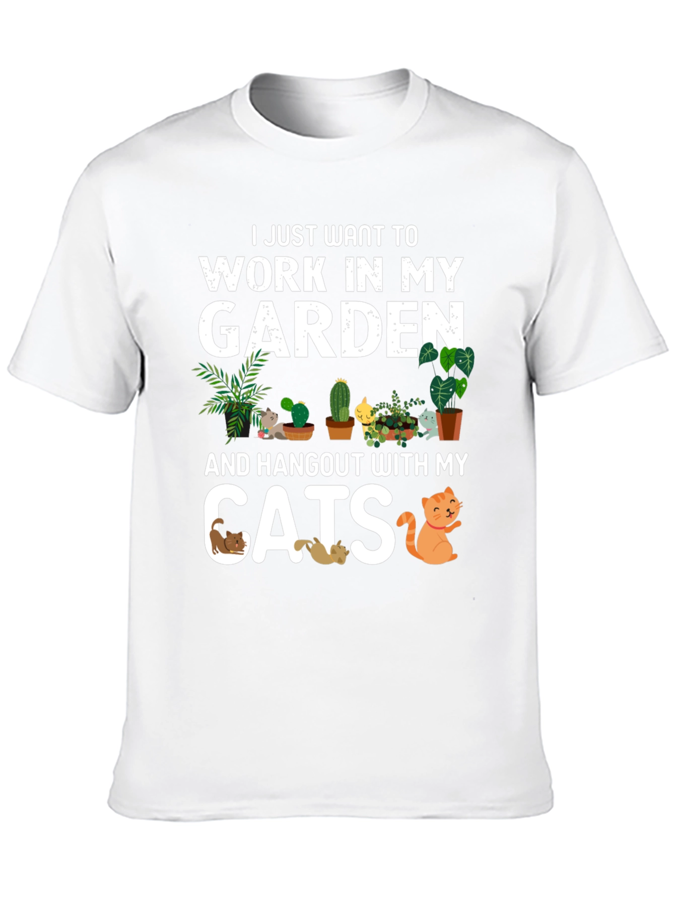 Work in My Garden Cats T-Shirt