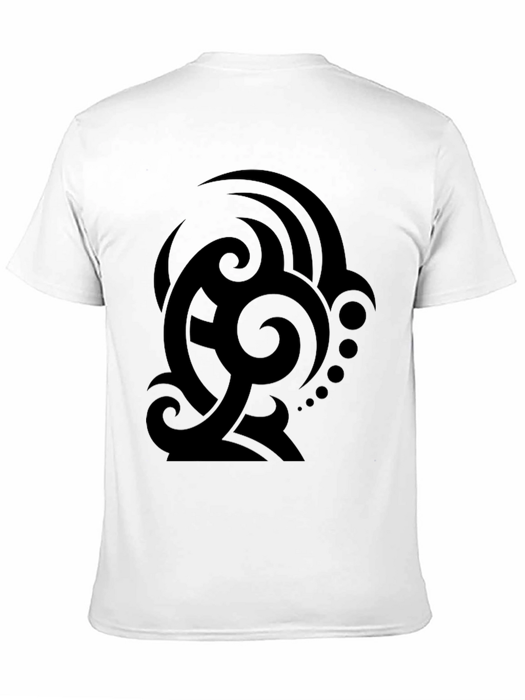 Mens Black Tribal Graphic T-Shirt