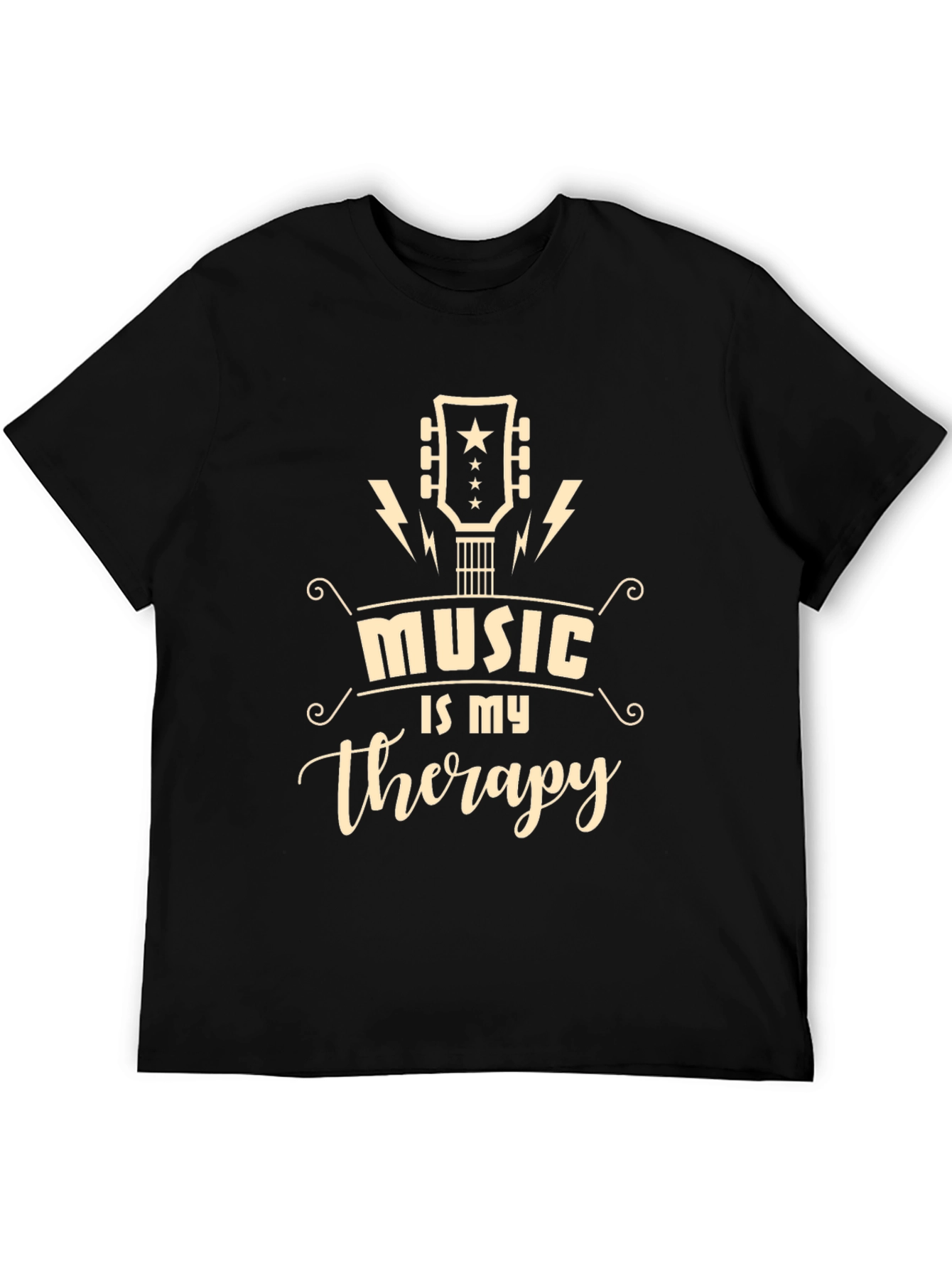 Music is My Therapy Graphic T-Shirt