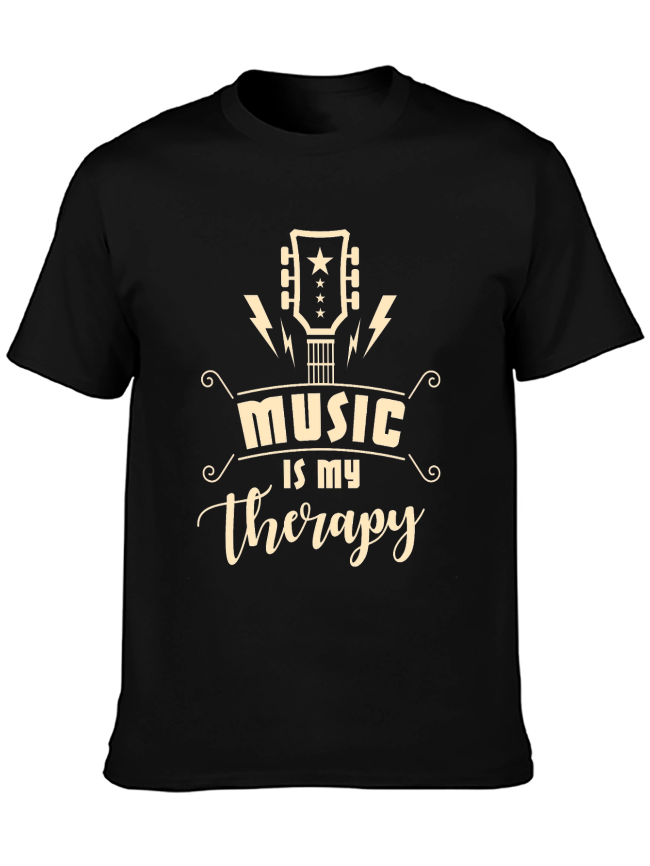 Music is My Therapy Graphic T-Shirt