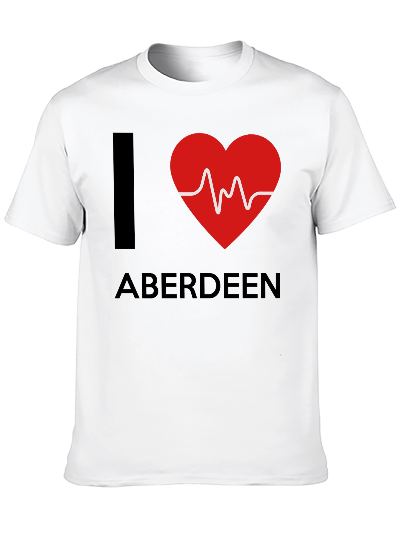 I Heart Aberdeen T-Shirt - Mens Black Tee