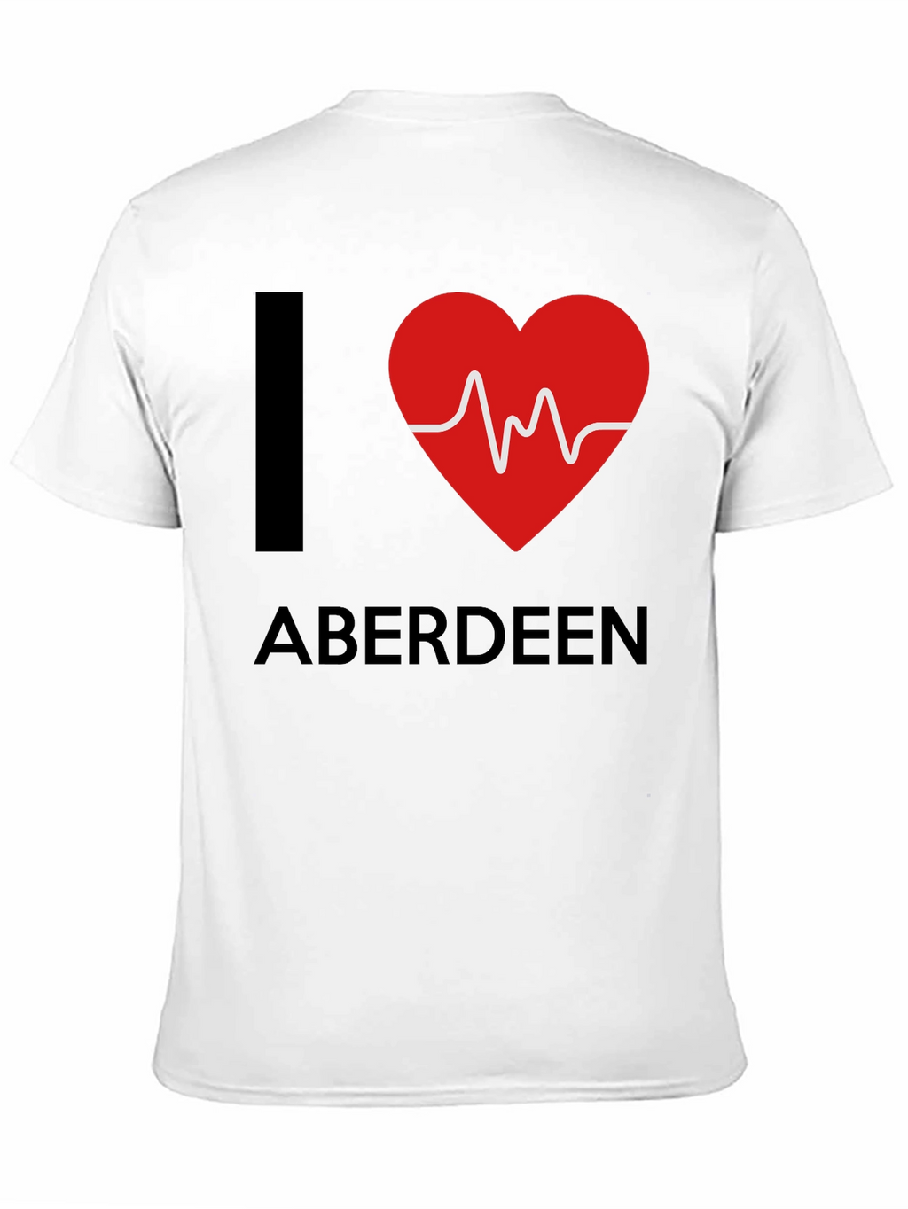 I Heart Aberdeen T-Shirt - Mens Black Tee