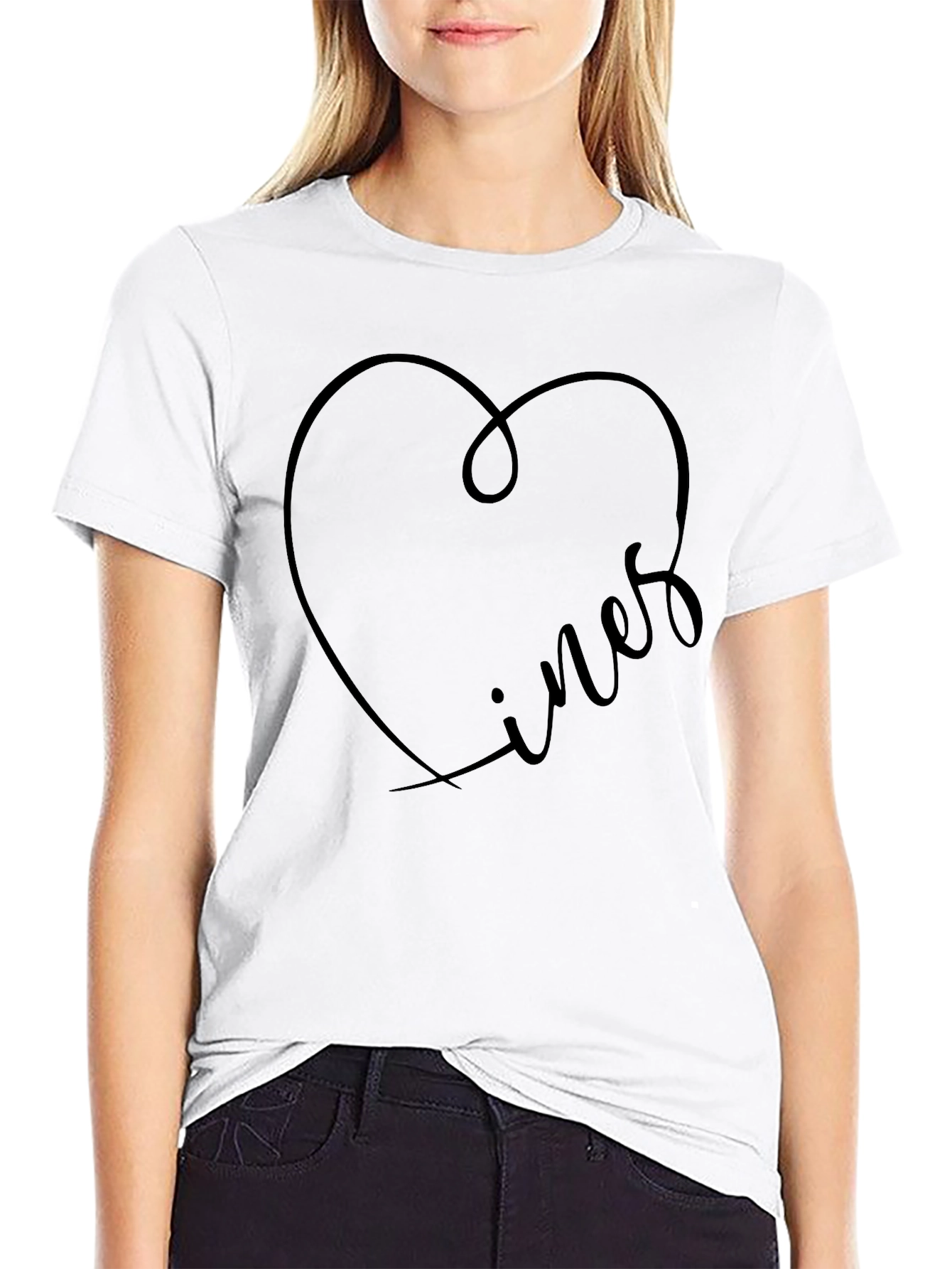Heart Vines Black T-Shirt for Men