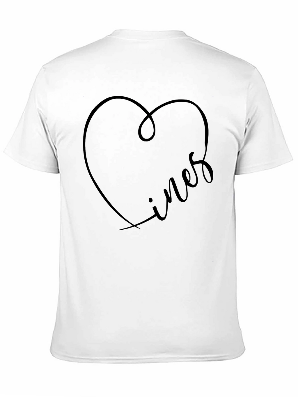 Heart Vines Black T-Shirt for Men
