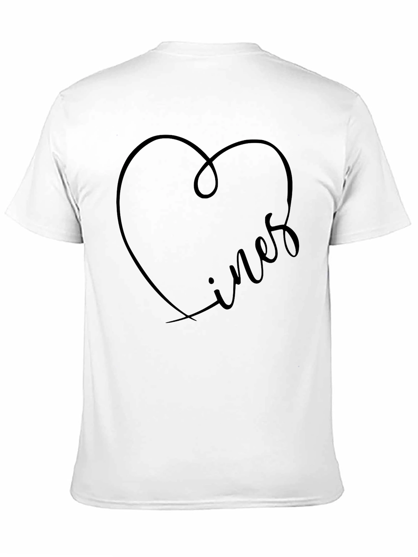 Heart Vines Black T-Shirt for Men