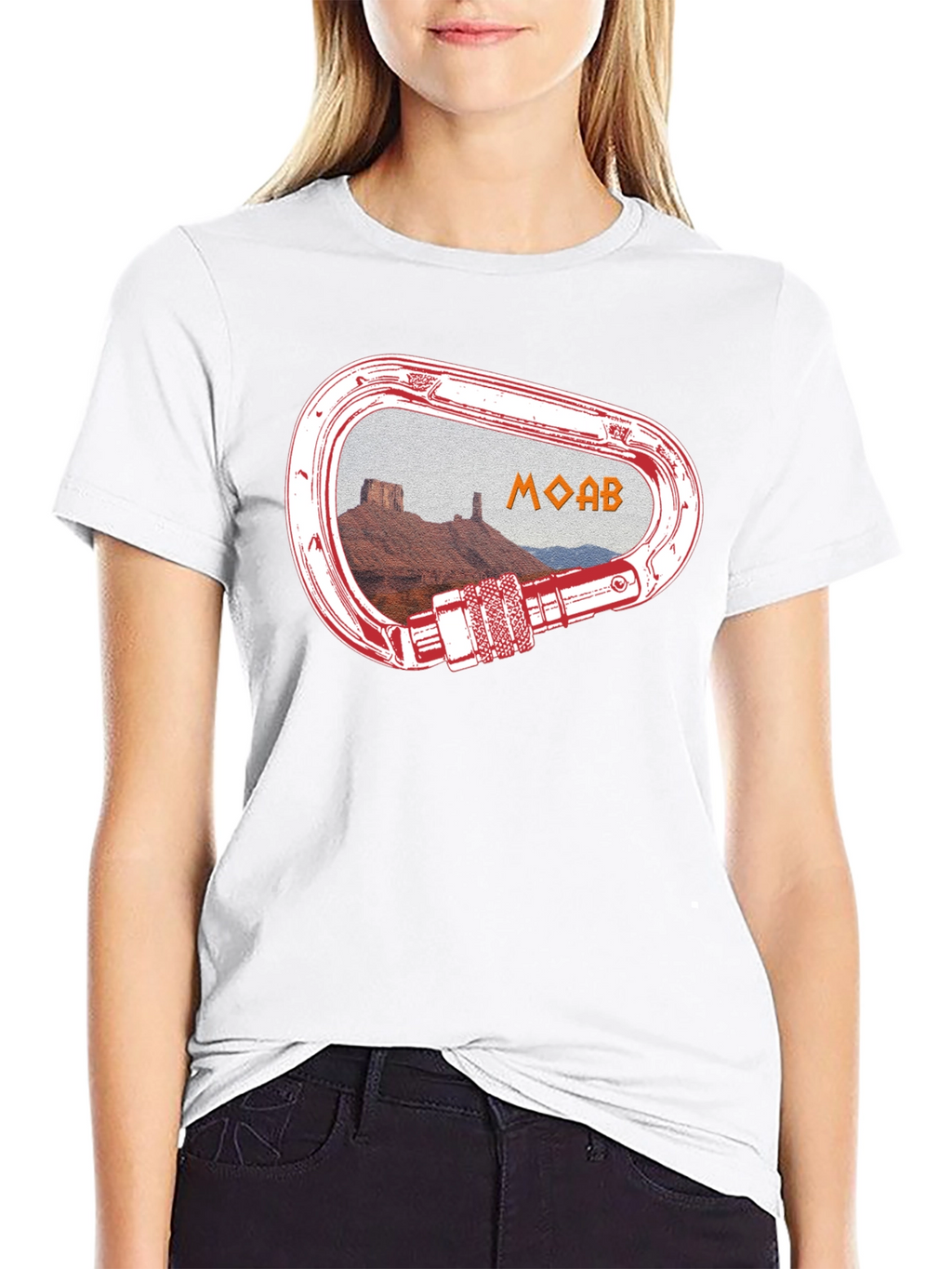 Moab Climbing Carabiner Graphic T-Shirt