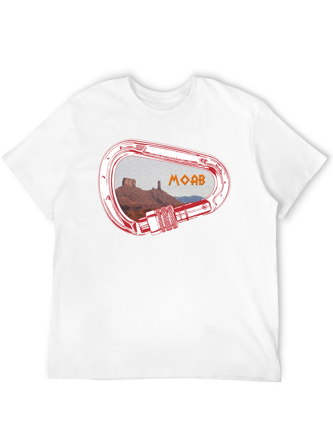 Moab Climbing Carabiner Graphic T-Shirt