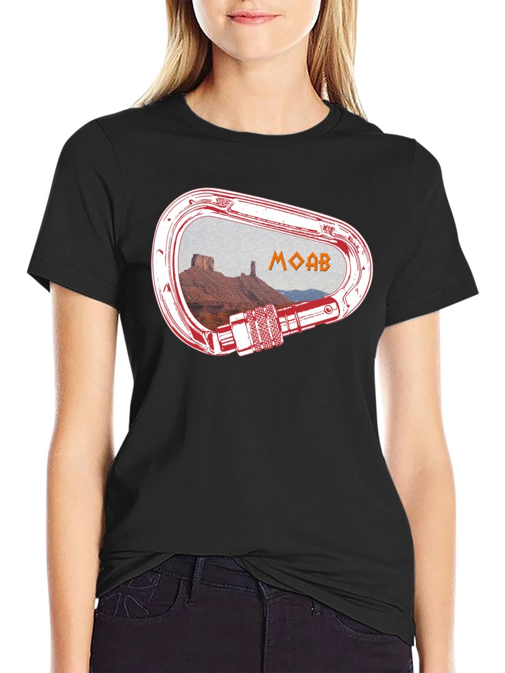 Moab Climbing Carabiner Graphic T-Shirt