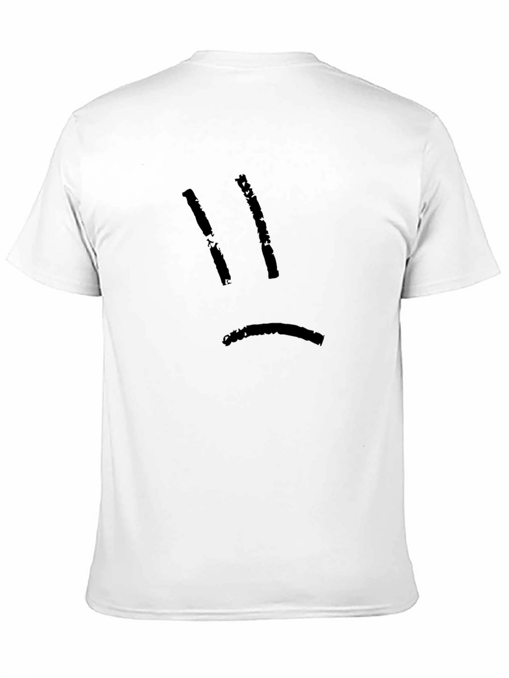 Sad Face Black T-Shirt
