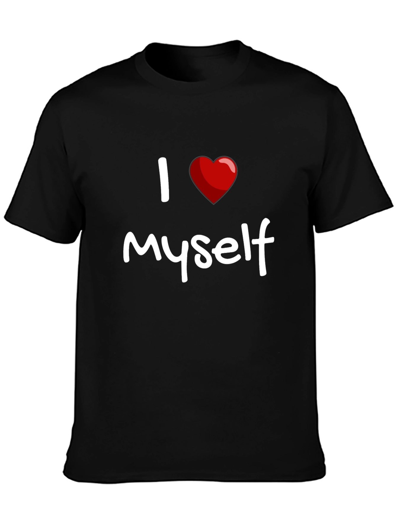 I Heart Myself T-Shirt - Black Short Sleeve