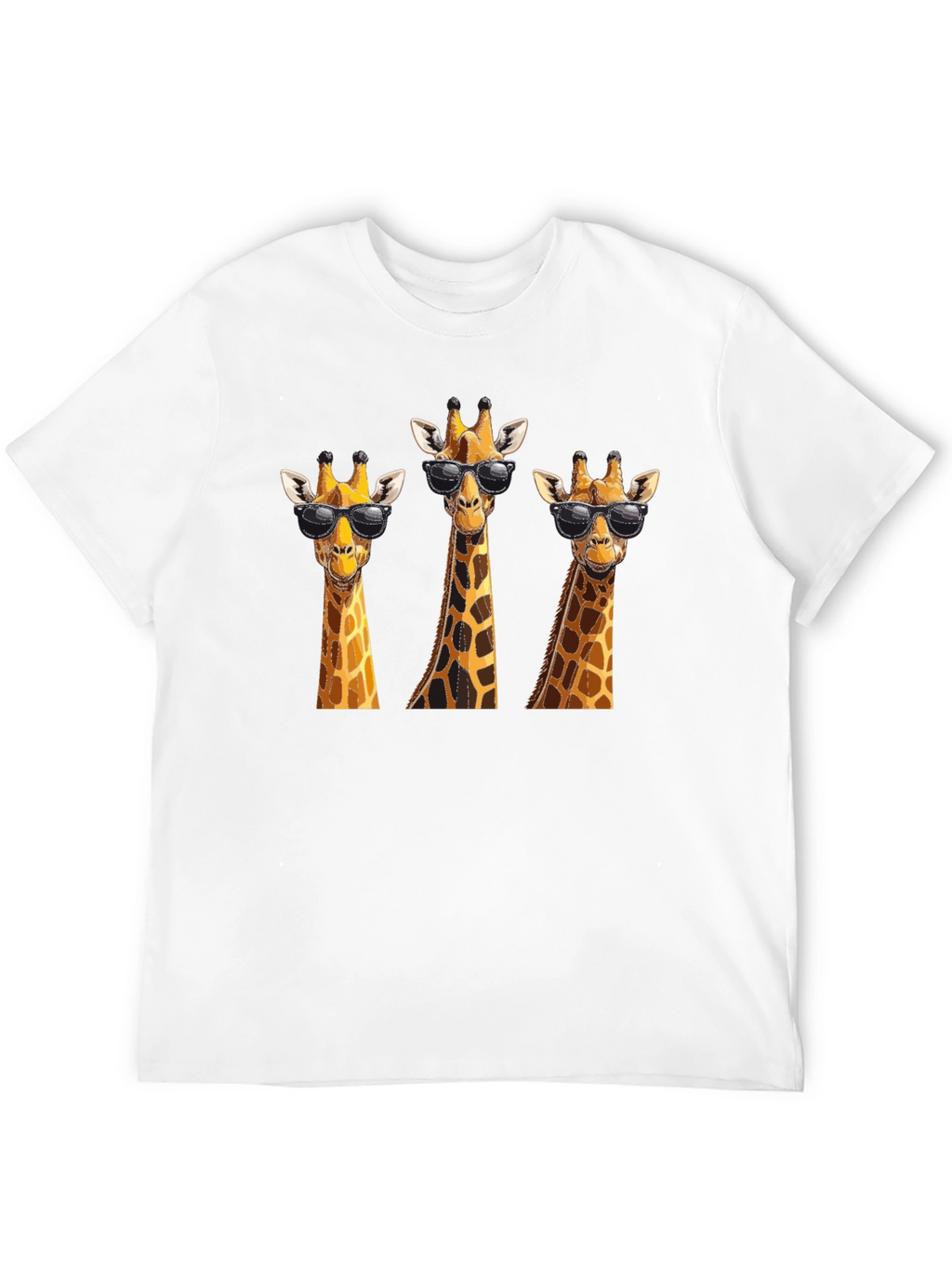 Cool Giraffe T-Shirt - Black Graphic Tee