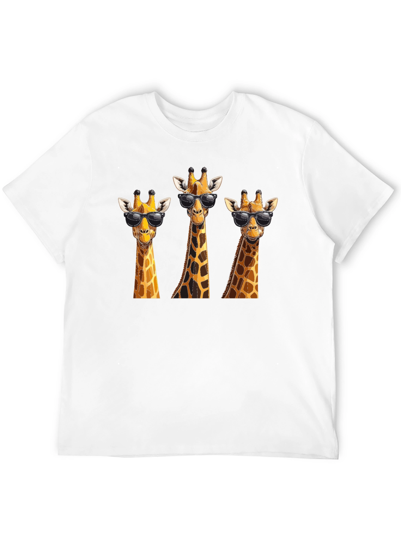 Cool Giraffe T-Shirt - Black Graphic Tee