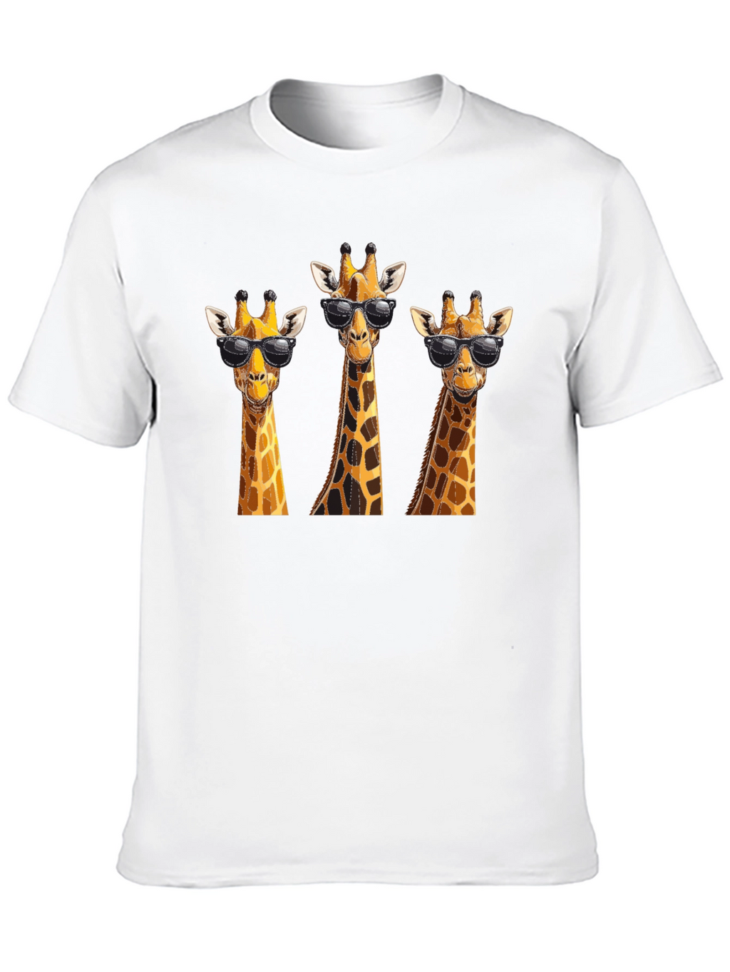 Cool Giraffe T-Shirt - Black Graphic Tee